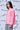 Coral cotton shirt with intricate embroidery design