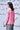 Festive coral embroidery shirt with soft fabric finish