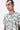 Taupe-Clay Cotton Jersey Regular Fit T-Shirt with Aurora Print
