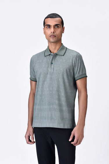 Taupe Cotton Pique Polo