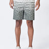 Taupe Regular Fit Shorts with Cell Degrade Print - Genes Lecoanet Hemant