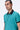 Teal Green Cotton Pique Regular Fit Polo with Dart Details