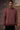 Men red textured sweatshirt with ribbed design, luxury designer casual wear India