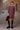 Cherry lacquer textured yoke dress for women by Genes Lecoanet Hemant India