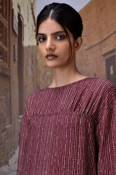 Elegant red dress for women, premium designer evening wear India