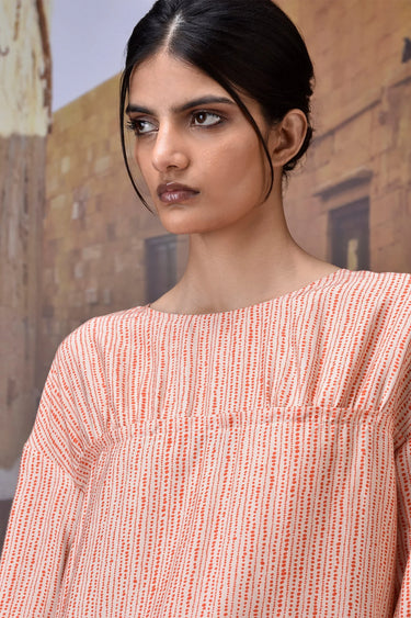 Stylish textured blouse for women, premium designer wear India