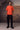 Coquelicot red textured pocket detail T-shirt for men with relaxed fit