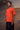 Premium coquelicot red T-shirt with subtle texture and casual styling