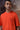 Textured red T-shirt styled for everyday and travel wear