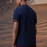 Timeless Navy Cotton Piqué Polo - Genes Online Store