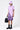 Tropical Print Polo Dress with Contrast Tipping - Lavender - Genes Lecoanet Hemant