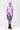 Tropical Print Polo Dress with Contrast Tipping - Lavender - Genes Lecoanet Hemant