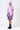 Tropical Print Polo Dress with Contrast Tipping - Lavender - Genes Lecoanet Hemant