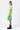 Tropical Print Polo Dress with Contrast Tipping-Mint Green - Genes Lecoanet Hemant