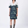 UV Abstract Cotton Print Dress- Taupe