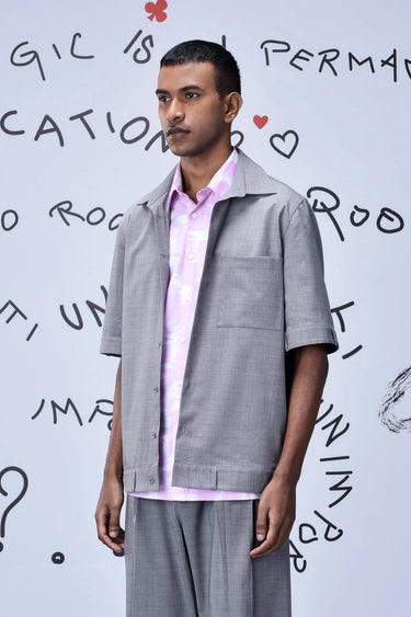Waistband Detail Relax Fit Shirt - Genes Online Store