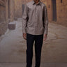 Warm Beige Abstract Dot Shirt - Genes Online Store