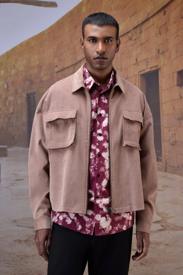 Warm Beige Classic Corduroy Shirt - Genes Online Store