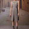 Warm Beige Poly Viscose Dress - Genes Online Store