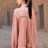 Warm Beige Printed Relaxed Shirt - Genes Online Store