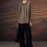 Warm Beige Silk Viscose Tailored Shirt - Genes Online Store
