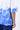 White-Blue Cotton Jersey Oversized T-Shirt with UV Abstract Print