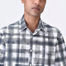 White Giza Cotton Poplin Half Sleeve Shirt - Genes Lecoanet Hemant