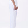 White Linen Straight Fit Trousers - Genes Lecoanet Hemant