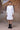 White poplin shirt dress with cutwork sleeves for women by Genes Lecoanet Hemant India