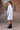 Elegant white shirt dress for women with statement sleeves, premium designer wear