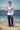White cotton poplin shirt for men with abstract print design