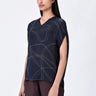 Women's Black Viscose Satin Top - Genes Lecoanet Hemant