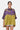Women's Canopy Print Oversized Cotton Poplin Shirt Bright Olive - Genes Lecoanet Hemant