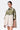 Women's Canopy Print Oversized Cotton Poplin Shirt Bright Olive Sand - Genes Lecoanet Hemant