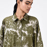 Women's Canopy Print Oversized Cotton Shirt Dress Sand - Genes Lecoanet Hemant