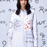 Women's Chess Board Relaxed Fit Shirt- Pearl Grey - Genes Online Store