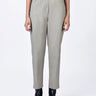 Women's Cotton Heavy Twill Trousers -Taupe - Genes Lecoanet Hemant