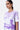 Women's Landscape Print A-Line Cotton Poplin Dress-Amethyst - Genes Lecoanet Hemant