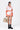 Women's Landscape Print Easy Fit Cotton Poplin Shirt -Coral Orange - Genes Lecoanet Hemant