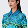 Women's Multi-Color Polo Dress - Genes Lecoanet Hemant