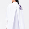 Women's Orchid Print Oversized Cotton Poplin Shirt - Genes Lecoanet Hemant