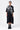 Women's Orchid Print Oversized Cotton Poplin Shirt Dress -Black - Genes Lecoanet Hemant