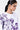 Women's Orchid Print Straight Fit Cotton Poplin Top-White - Genes Lecoanet Hemant