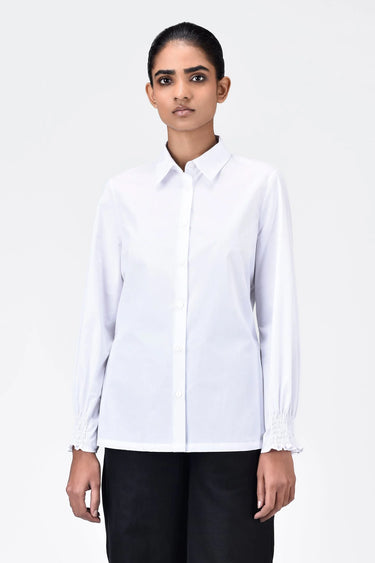 Women's Regular Fit Cotton Button-Down Shirt - Genes Lecoanet Hemant