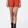 Women's Regular Fit Cotton Light Twill Shorts Coral Orange - Genes Lecoanet Hemant