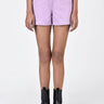 Women's Regular Fit Cotton Light Twill Shorts Lavender - Genes Lecoanet Hemant