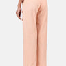 Women's Straight Fit Cotton Light Twill Cargo Trousers-Light Peach - Genes Lecoanet Hemant