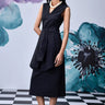 Wool Deconstructed Semi Fit Dress- Black - Genes Online Store