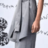 Wool Deconstructed Semi Fit Dress- Pearl Grey - Genes Online Store