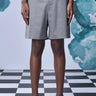 Wool Relax Fit Shorts- Pearl Grey - Genes Online Store